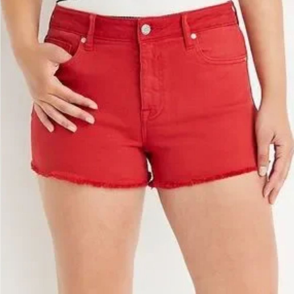 Vigoss Red Women's Shorts - Ace High Rise Short - Size 28